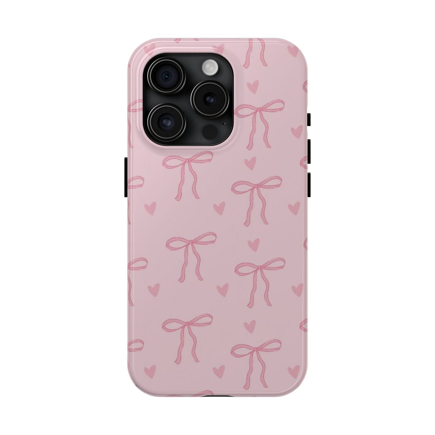 Cute Bow Phone Cases for Girls, Stylish Phone Covers, Gift for Her, Trendy Accessories, Pink Bow Pattern Case