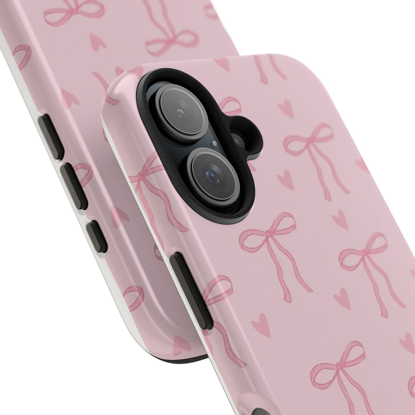Cute Bow Phone Cases for Girls, Stylish Phone Covers, Gift for Her, Trendy Accessories, Pink Bow Pattern Case