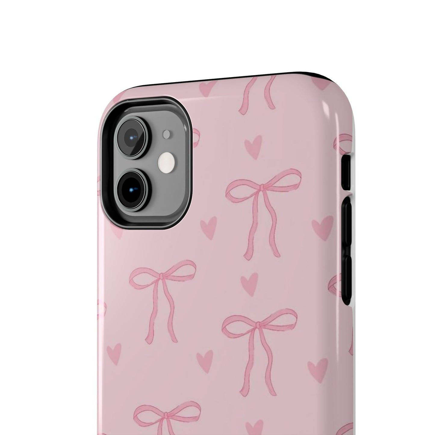 Cute Bow Phone Cases for Girls, Stylish Phone Covers, Gift for Her, Trendy Accessories, Pink Bow Pattern Case
