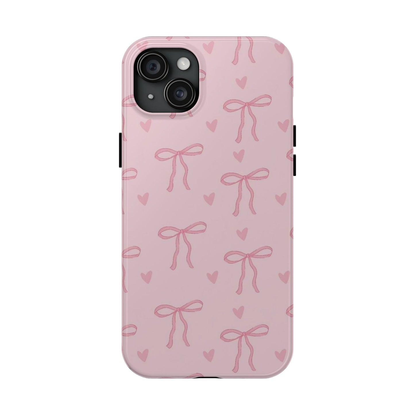Cute Bow Phone Cases for Girls, Stylish Phone Covers, Gift for Her, Trendy Accessories, Pink Bow Pattern Case
