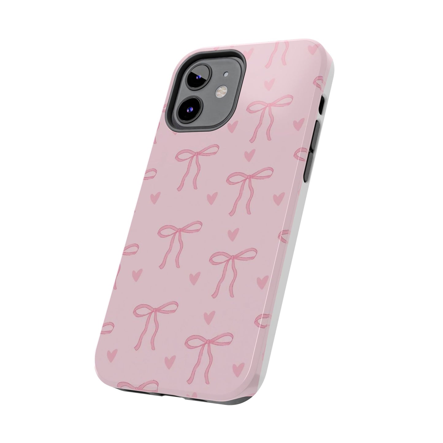 Cute Bow Phone Cases for Girls, Stylish Phone Covers, Gift for Her, Trendy Accessories, Pink Bow Pattern Case