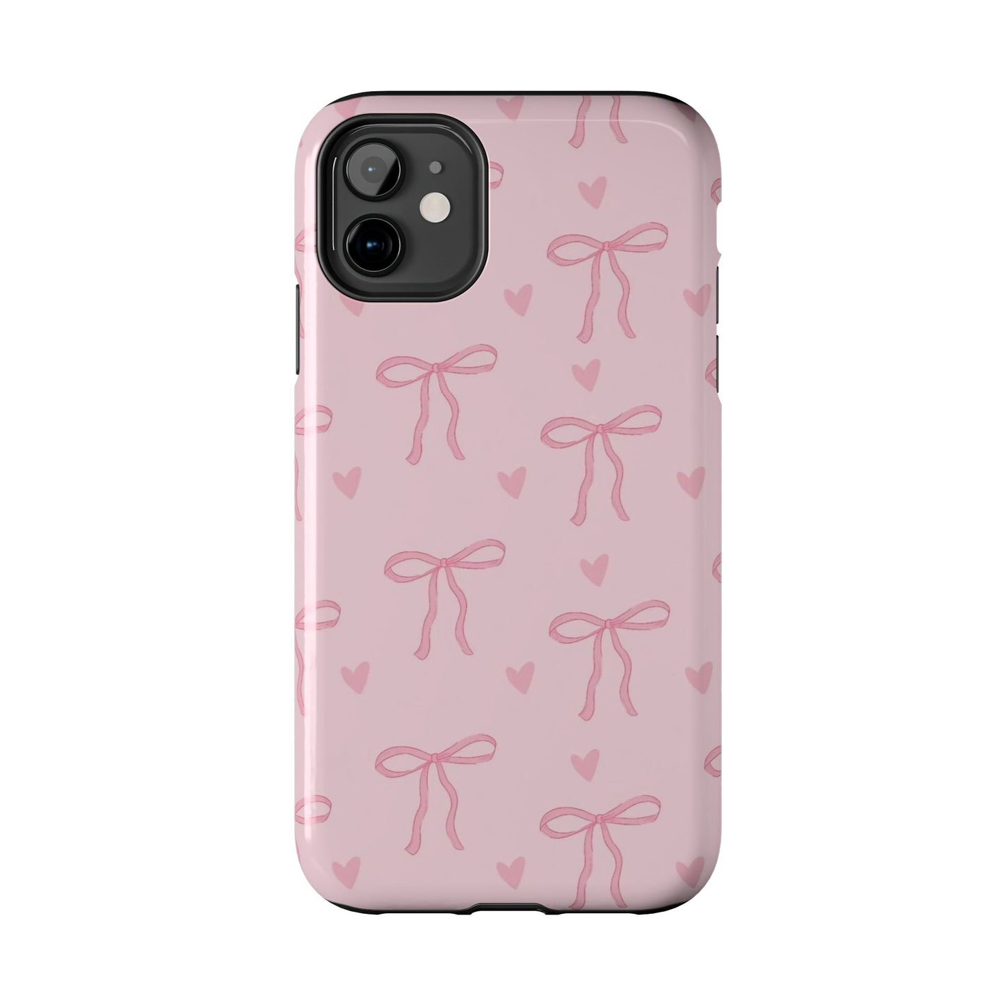 Cute Bow Phone Cases for Girls, Stylish Phone Covers, Gift for Her, Trendy Accessories, Pink Bow Pattern Case