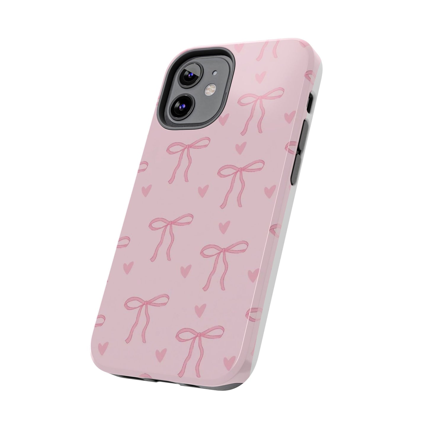 Cute Bow Phone Cases for Girls, Stylish Phone Covers, Gift for Her, Trendy Accessories, Pink Bow Pattern Case