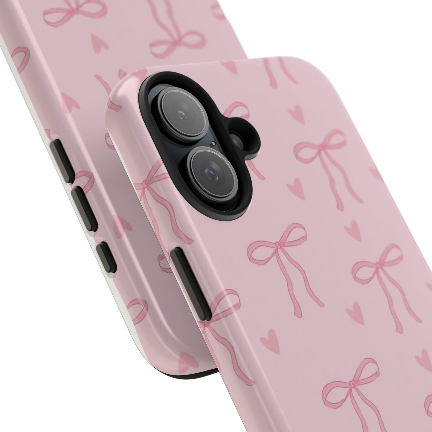 Cute Bow Phone Cases for Girls, Stylish Phone Covers, Gift for Her, Trendy Accessories, Pink Bow Pattern Case