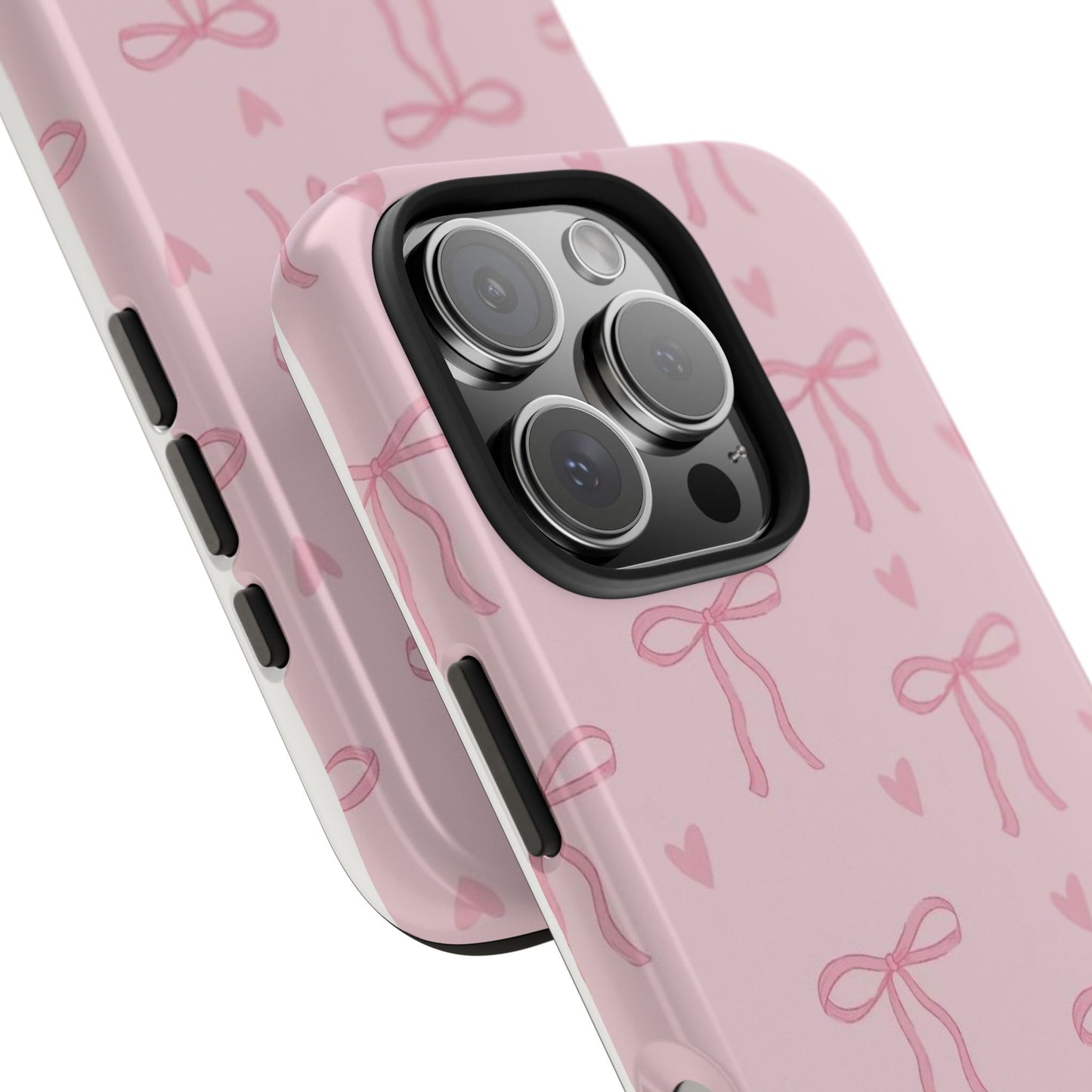 Cute Bow Phone Cases for Girls, Stylish Phone Covers, Gift for Her, Trendy Accessories, Pink Bow Pattern Case