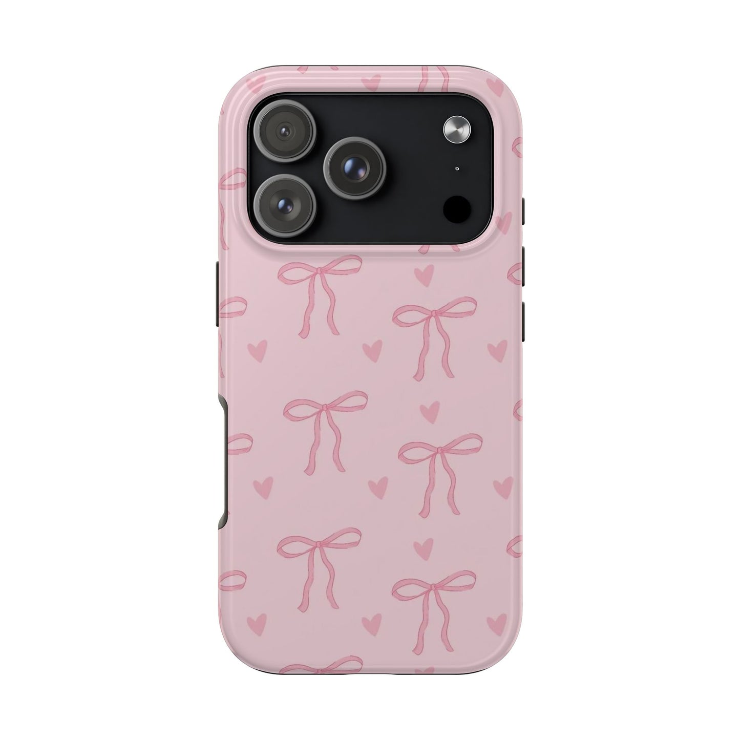 Cute Bow Phone Cases for Girls, Stylish Phone Covers, Gift for Her, Trendy Accessories, Pink Bow Pattern Case
