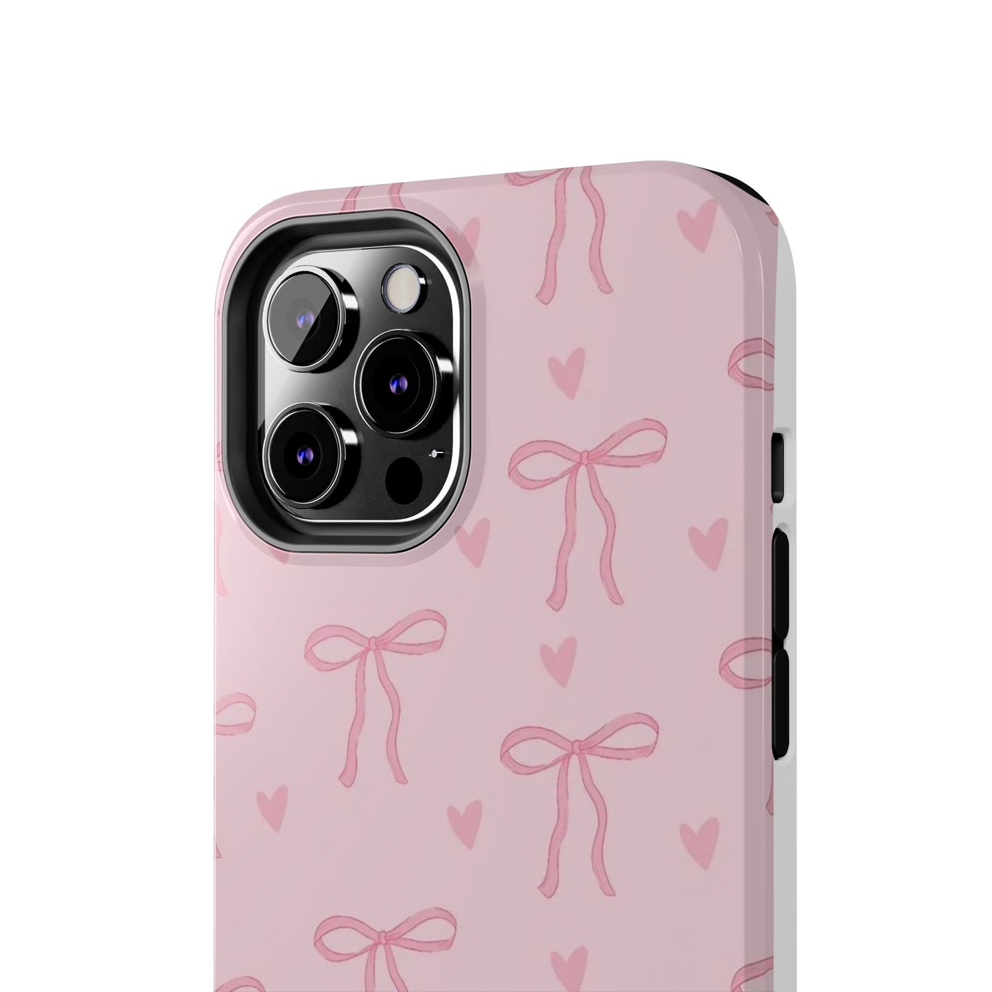 Cute Bow Phone Cases for Girls, Stylish Phone Covers, Gift for Her, Trendy Accessories, Pink Bow Pattern Case