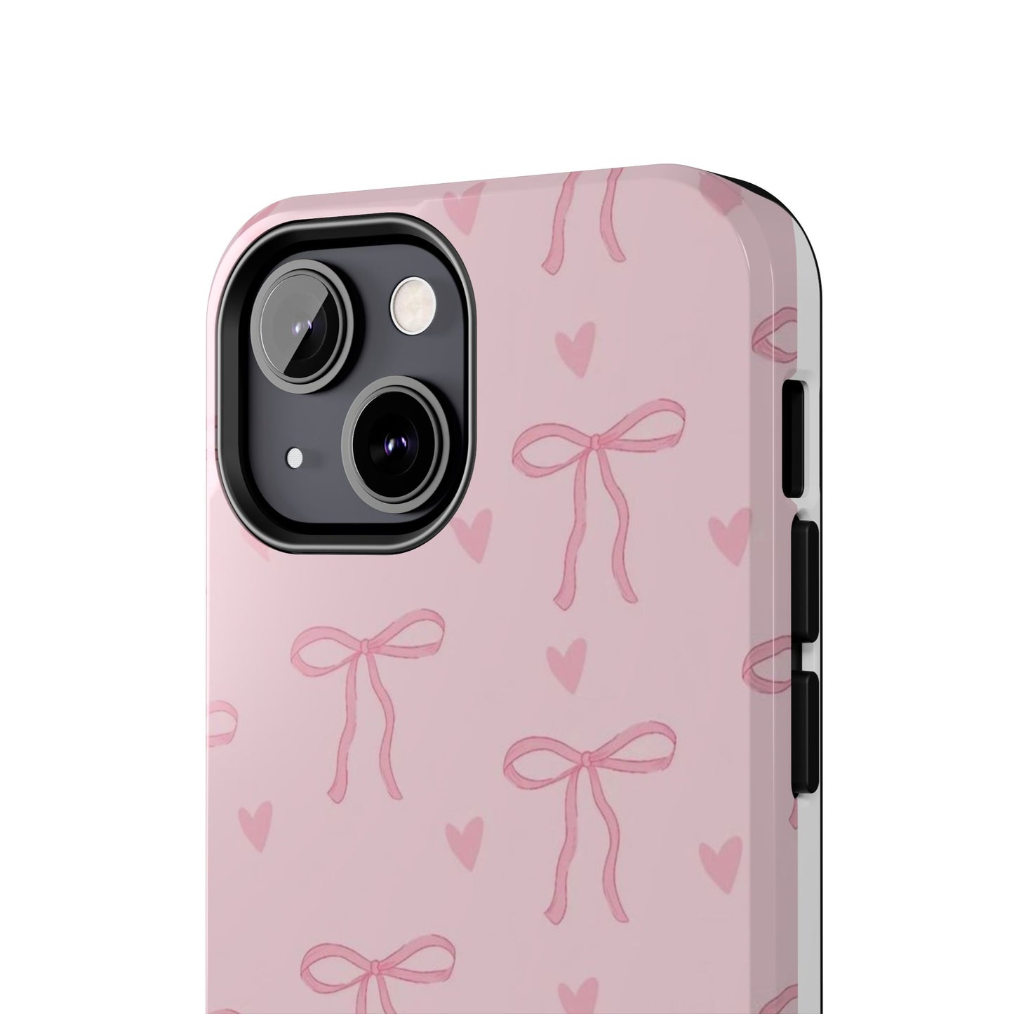 Cute Bow Phone Cases for Girls, Stylish Phone Covers, Gift for Her, Trendy Accessories, Pink Bow Pattern Case