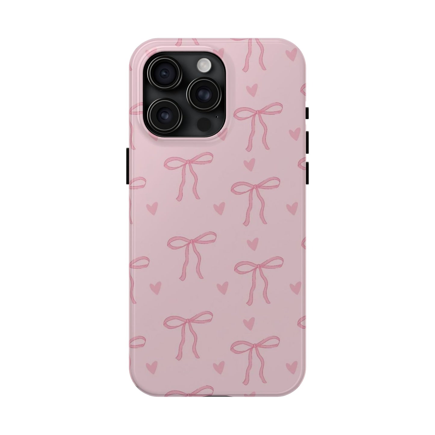 Cute Bow Phone Cases for Girls, Stylish Phone Covers, Gift for Her, Trendy Accessories, Pink Bow Pattern Case