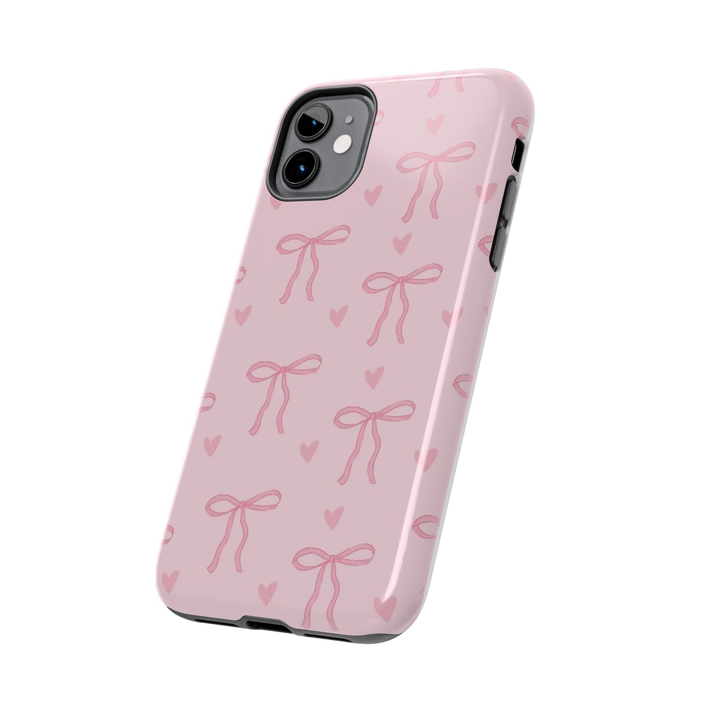 Cute Bow Phone Cases for Girls, Stylish Phone Covers, Gift for Her, Trendy Accessories, Pink Bow Pattern Case