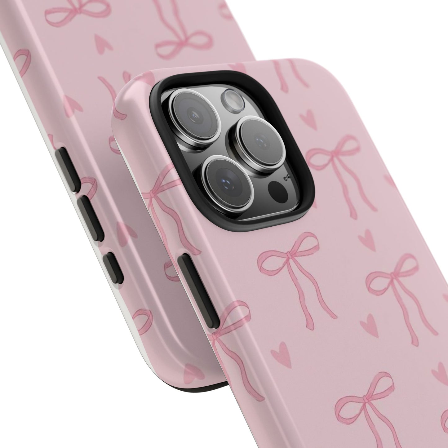 Cute Bow Phone Cases for Girls, Stylish Phone Covers, Gift for Her, Trendy Accessories, Pink Bow Pattern Case