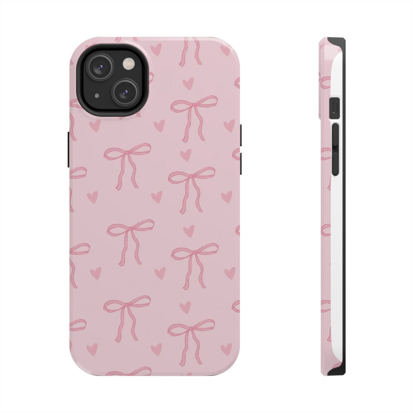 Cute Bow Phone Cases for Girls, Stylish Phone Covers, Gift for Her, Trendy Accessories, Pink Bow Pattern Case