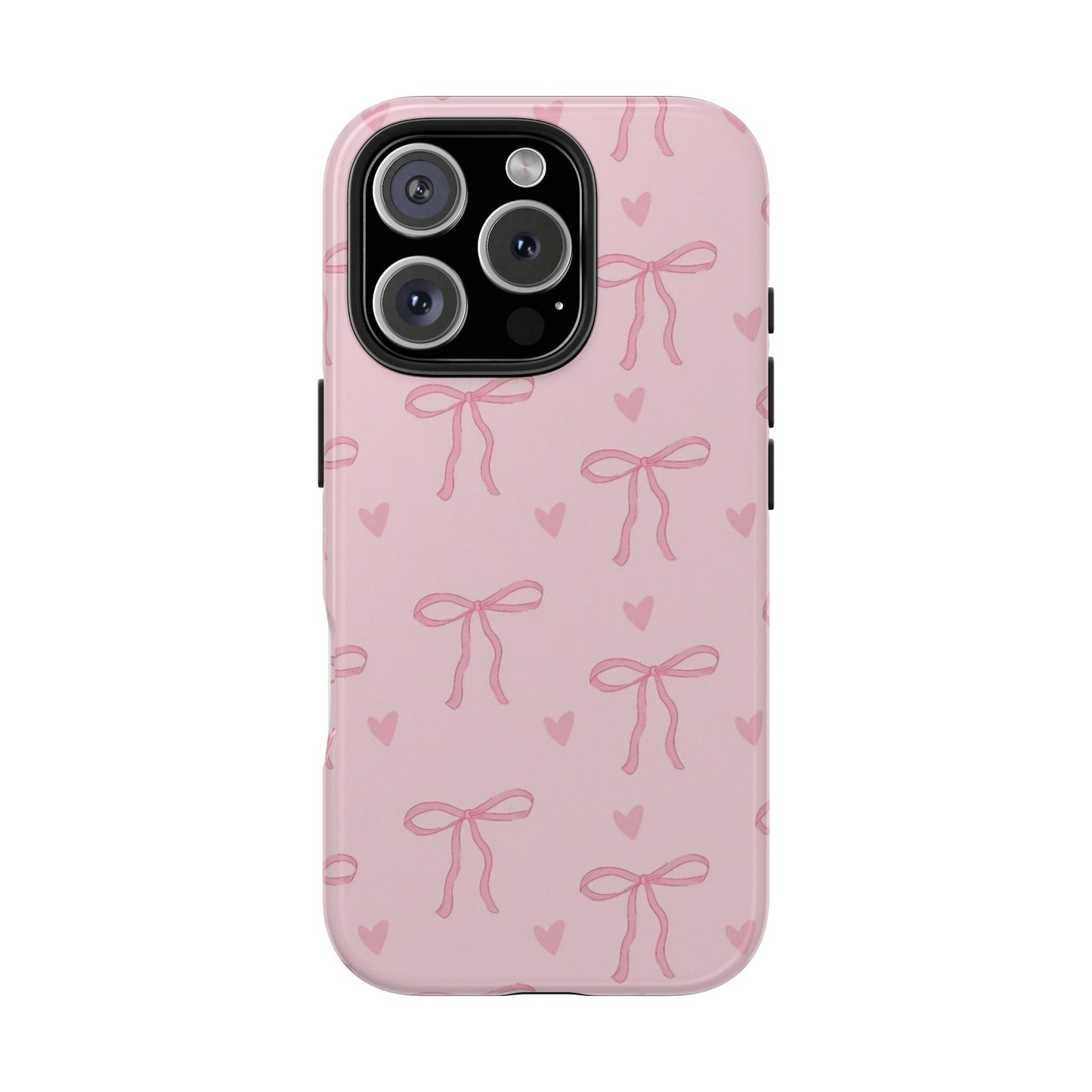 Cute Bow Phone Cases for Girls, Stylish Phone Covers, Gift for Her, Trendy Accessories, Pink Bow Pattern Case