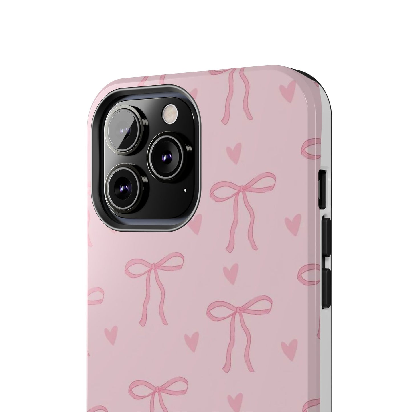 Cute Bow Phone Cases for Girls, Stylish Phone Covers, Gift for Her, Trendy Accessories, Pink Bow Pattern Case