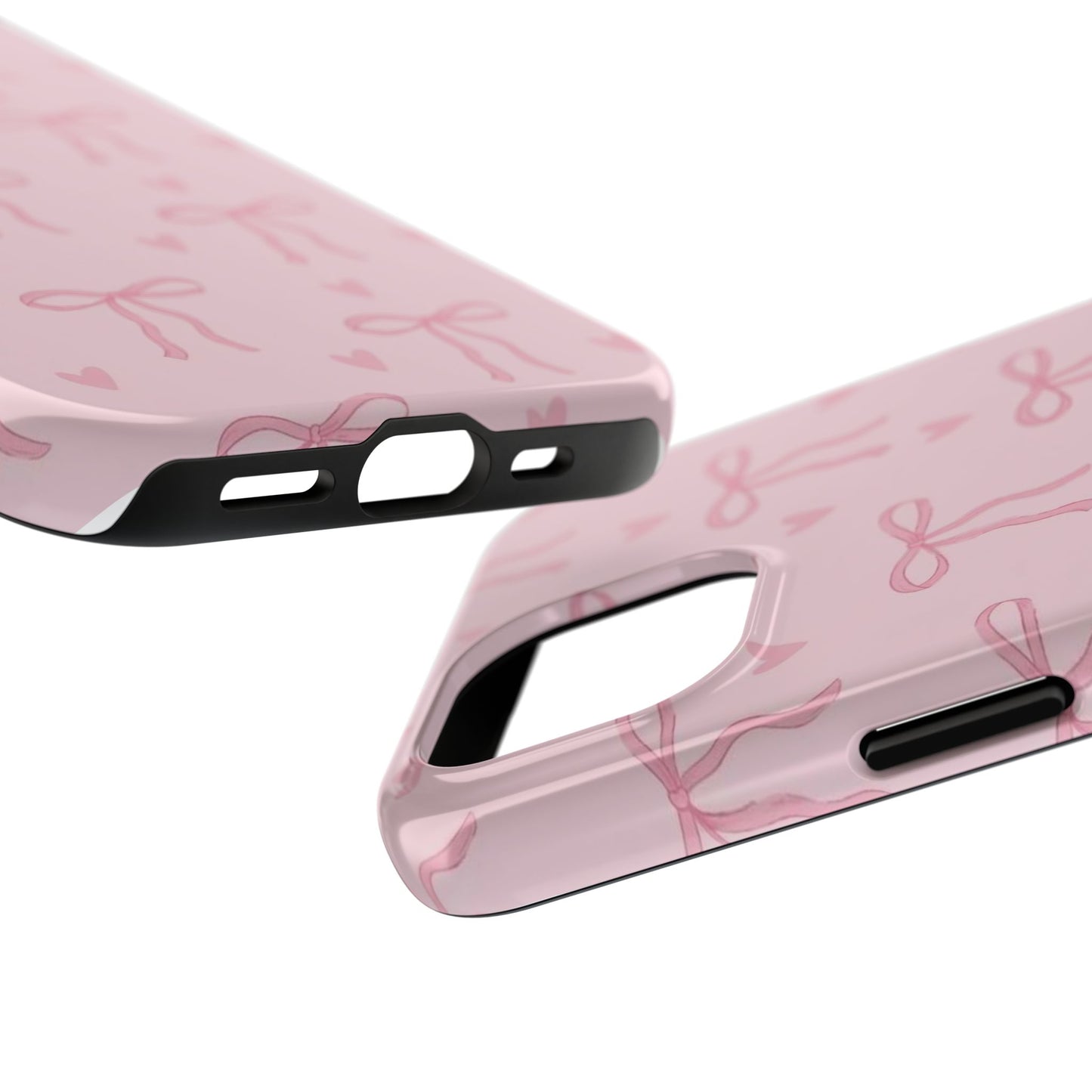 Cute Bow Phone Cases for Girls, Stylish Phone Covers, Gift for Her, Trendy Accessories, Pink Bow Pattern Case