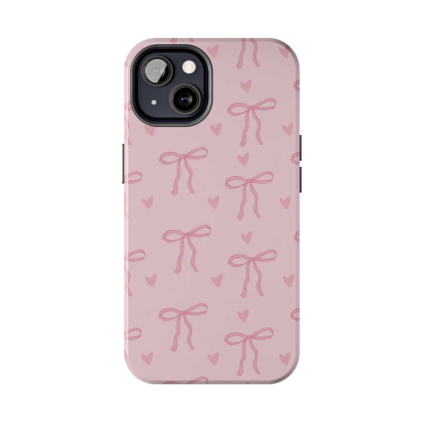 Cute Bow Phone Cases for Girls, Stylish Phone Covers, Gift for Her, Trendy Accessories, Pink Bow Pattern Case