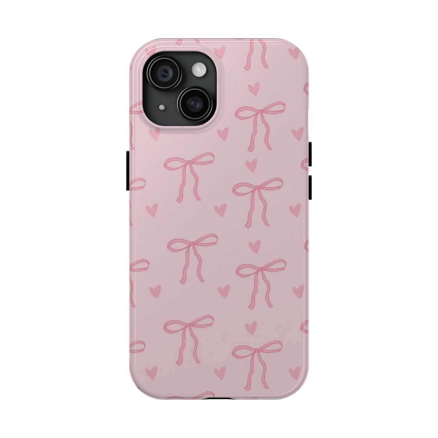 Cute Bow Phone Cases for Girls, Stylish Phone Covers, Gift for Her, Trendy Accessories, Pink Bow Pattern Case