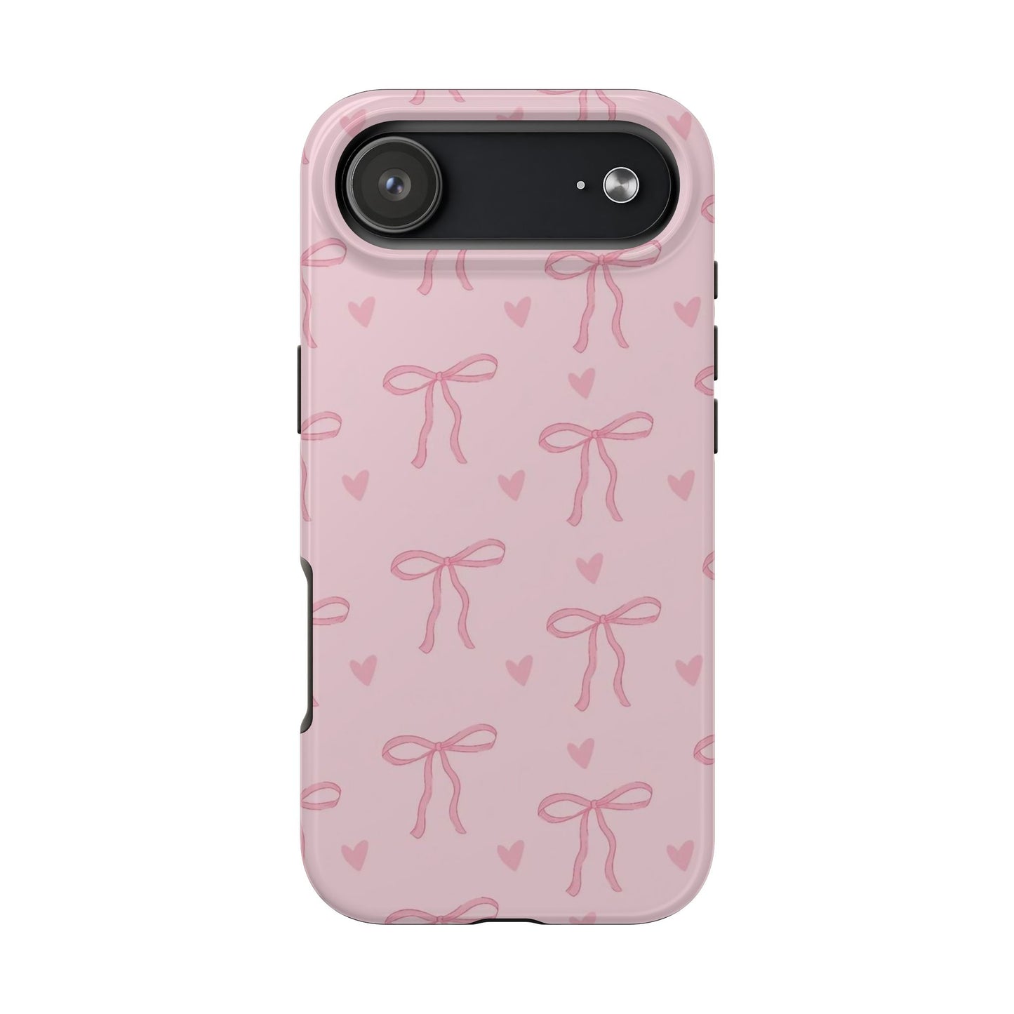 Cute Bow Phone Cases for Girls, Stylish Phone Covers, Gift for Her, Trendy Accessories, Pink Bow Pattern Case