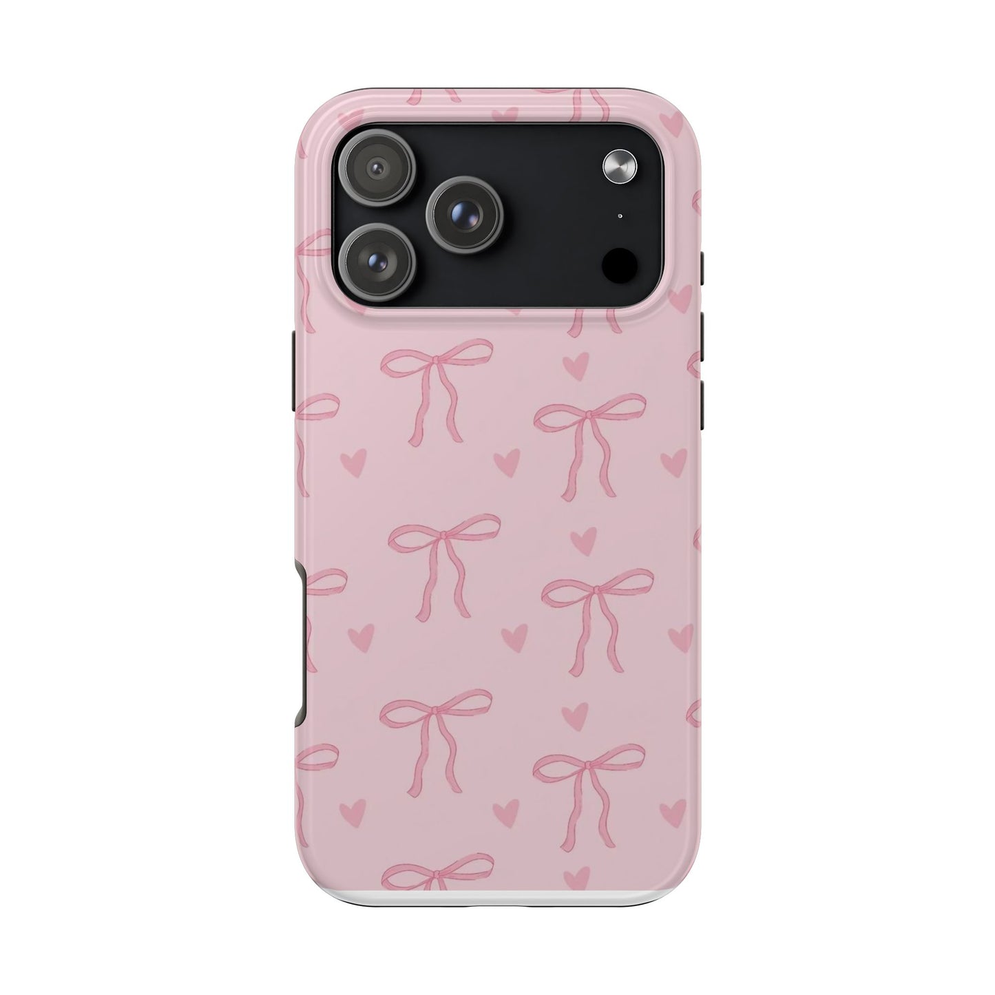 Cute Bow Phone Cases for Girls, Stylish Phone Covers, Gift for Her, Trendy Accessories, Pink Bow Pattern Case