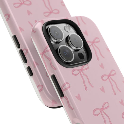 Cute Bow Phone Cases for Girls, Stylish Phone Covers, Gift for Her, Trendy Accessories, Pink Bow Pattern Case