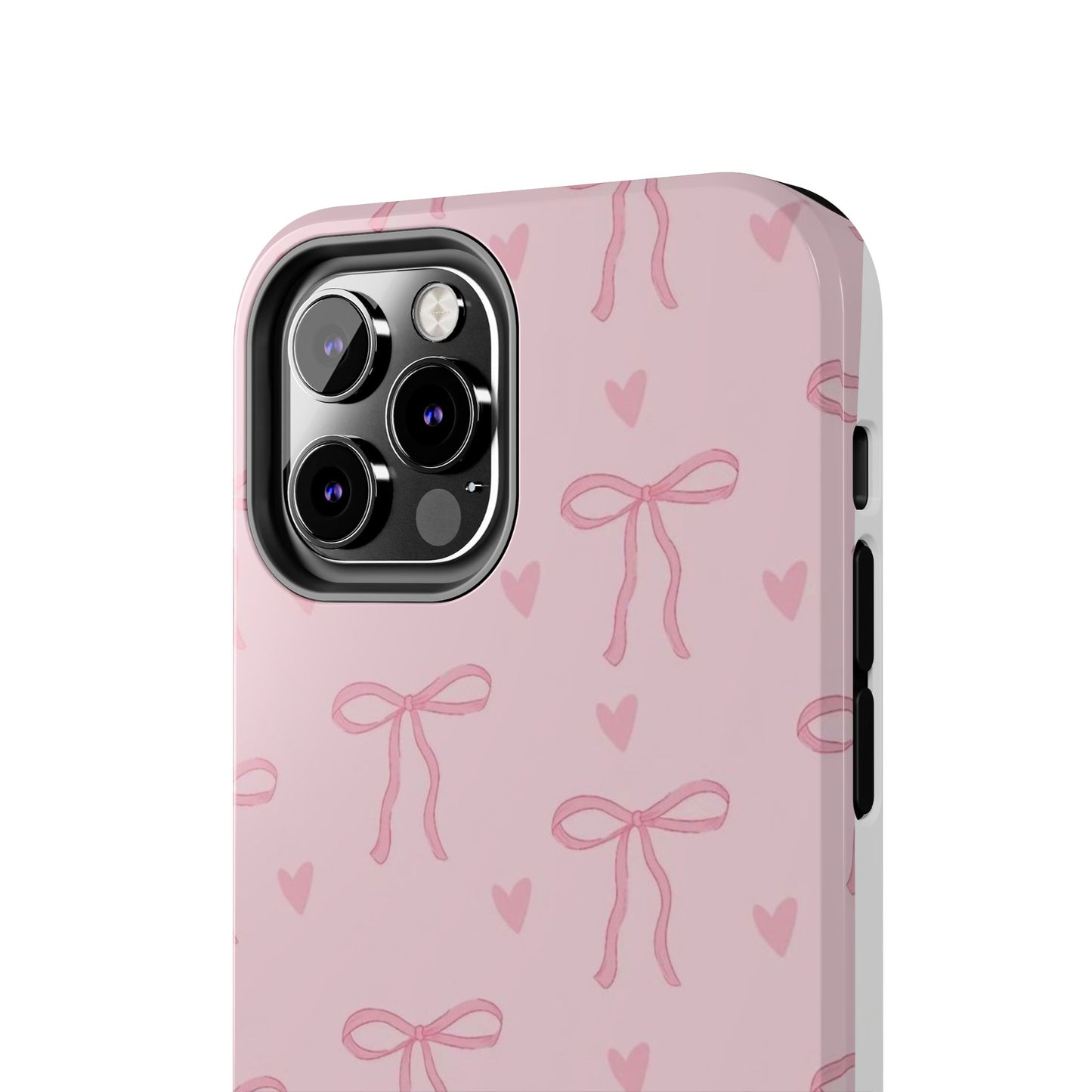 Cute Bow Phone Cases for Girls, Stylish Phone Covers, Gift for Her, Trendy Accessories, Pink Bow Pattern Case